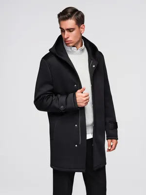 Zdjęcie produktu dla Ombre Clothing Płaszcz męski Yorage czarny M