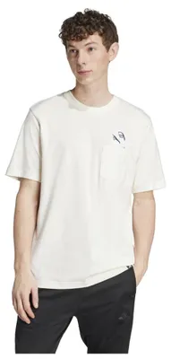 Zdjęcie produktu dla Adidas JM0374_205, Koszulka, Męski, Biały, M, Wycięcie pod szyją, Krótki rękaw