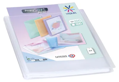 Produktbild von Viquel - Sichtmappe A4 für 200 Ansichten – Dokumententasche personalisierbar – 1