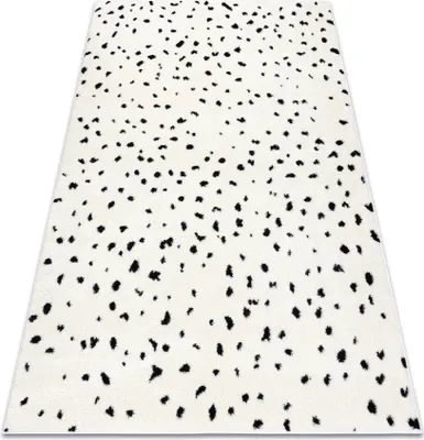 Produktbild von Modern Teppich MODE 8508 Punkte creme / schwarz  beige 120x170 cm