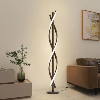 Obrázek produktu pro Stmívatelná LED stojací lampa se spirálovým designem