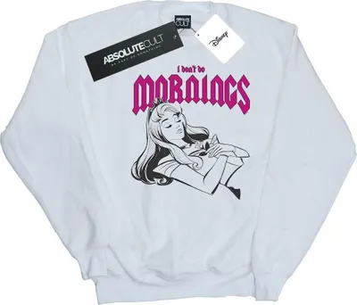 Produktbild von Disney - "Sleeping Beauty Don't Do Mornings" Sweatshirt für Herren BI43476 (L) (Weiß)