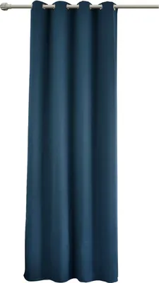 Produktbild von WOLTU Vorhang Gardinen Blickdicht Verdunkelungsvorhang mit Ösen, 130g/m² für Wohnzimmer Schlafzimmer 135x225cm, Dunkelblau, (1 Stück)