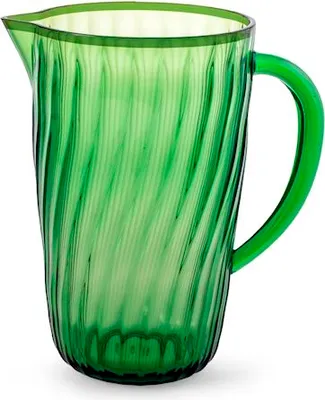 Produktbild von Grüner Acrylkrug mit gelbem Ring, 2,4 Liter