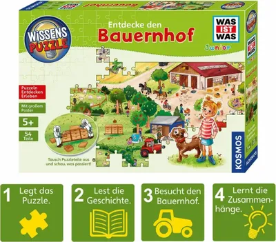 Image de Puzzle de connaissances : WAS IST WAS junior - Découvre la ferme