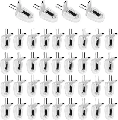 Produktbild von Famanu Plattenhalter Set 40 Stück, 3 mm für Schrank und Bücherregal