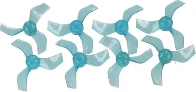 Produktbild von Gemfan 1635 40mm 3 Blatt Propeller 1mm Loch Klar Blau 4xCW 4xCCW