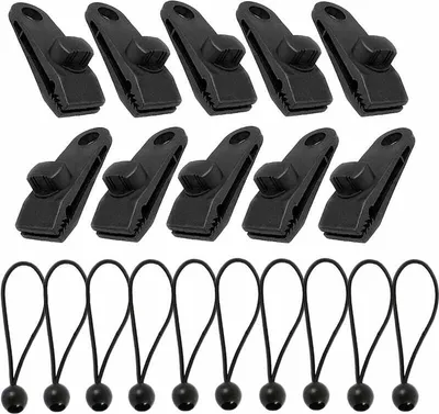 Produktbild von 10 Sets Planenclip, Planenverschluss, Zeltclips, Poolplanenspanner, Zeltklemme, Planenspanner. Perfekt zum Spannen einer Plane, Zelte, Markisen, Banner