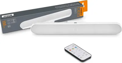 Produktbild von USB-C wiederaufladbare LED-Lampe mit Magnethalterung und Videx-Fernbedienung