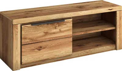 Produktbild von TV-Lowboard - Eiche massiv - Eiche Nachbildung - B 130 cm - 1 Tür