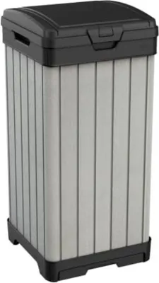 Image de Poubelle d'extérieur avec couvercle - Protéger les poubelles d'extérieur