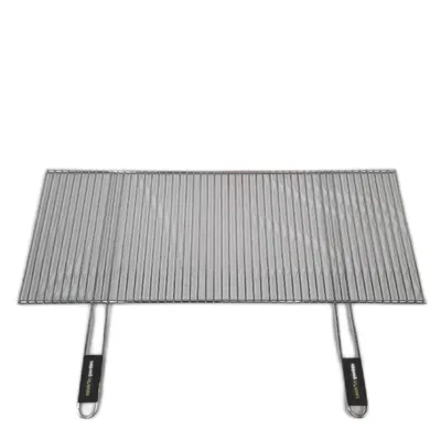 Imagen del producto de Rejilla para barbacoa Cook'in Garden, fabricada en acero cromado, con mangos suaves. Ideal para barbacoas navideñas