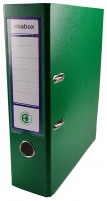 Produktbild von Ekobox Hebelordner A4 PP 80mm Grün Breit