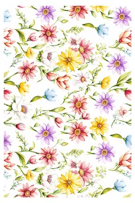 Obrázek produktu pro Ubrus barevné květiny na bílém 30x45cm