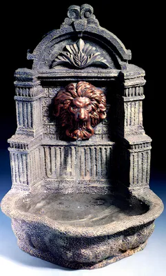 Produktbild von Springbrunnen Wandbrungen Zierbrunnen Garten 1006 Deko Brunnen 31 cm Steinguss