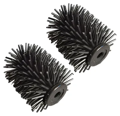 Produktbild von 2er-Set Silikon-WC-Bürsten, schwarz | Ersatz-Silikon-WC-Bürste, Ersatz-WC-Bürste für Wenko, Ersatzbürstenkopf kompatibel mit WC-Sets