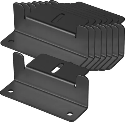 Produktbild von 8er Set Alu Z-Winkel Befestigungswinkel schwarz PV Solarmodule Halterung Wand Dachmontage