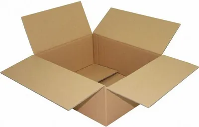 Produktbild von 2x Faltkarton  350x290x130mm 1-wellig Dickwelle braun
