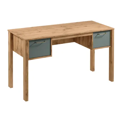 Image de AX LIVING Table de bureau Iseonia B2T - largeur 138 cm, chene Wotan & Green