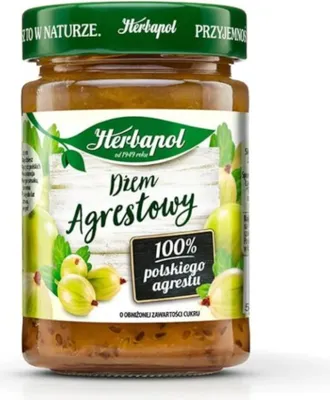 Zdjęcie produktu dla Dżem agrestowy Her z owoców agrestu 280 g