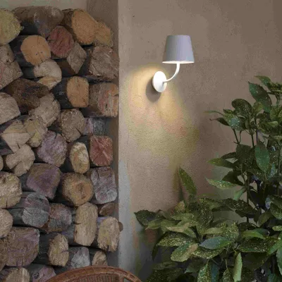 Produktbild von Faro 70780, Wandbeleuchtung für den Außenbereich, Weiß, Aluminium, IP65, I, 8 W