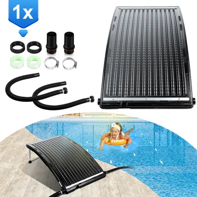 Immagine prodotto di TolleTour Riscaldamento solare Portate fino a 10.000 litri all'ora Collettore solare per acqua calda 110x69x14cm