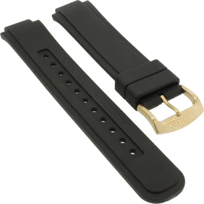 Produktbild von Citizen Eco Drive Chronograph | Uhrenarmband Silikon schwarz | AT2403