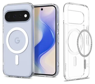 Immagine prodotto di Spigen Ultra Hybrid (Mag Fit), custodia, Google, Pixel 11, 16 cm (6,3"), trasparente, bianca