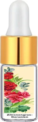 Produktbild von GKA Parfüm Öl Zitronengras - Geranien aus Frankreich Parfümöl Kosmetik Eisenkraut Zitronengras, Geranie, Eukalyptus sehr intensiv Probierfläschchen