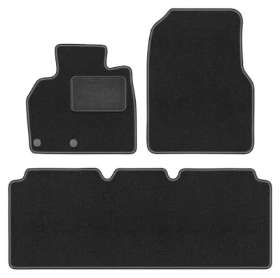 Produktbild von Velours-Fußmatten für Renault Espace IV 2002-2014 (Minivan) – 4-tlg, Graphit, passgenau – Wielganizator LUX
