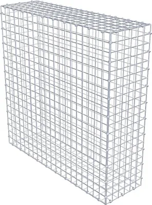Produktbild von Gabione 100 cm x 100 cm x 30 cm (L x H x T), Maschenweite 5 x 5 cm, Spiralring