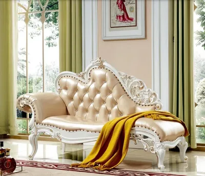 Productafbeelding van Chaiselounge Chesterfield Liege Bank Liegen Hocker Klassische Möbel