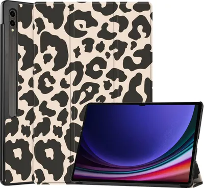 Produktbild von imoshion Design Trifold Klaphülle Samsung Galaxy Tab S10 Ultra / Tab S9 Ultra - Leopard