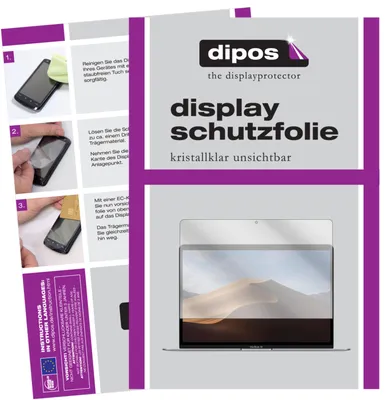 Produktbild von 2x Schutzfolie für Apple MacBook Air 13 Zoll (2018) klar Displayschutzfolie