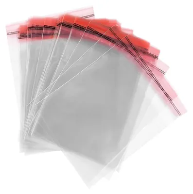 Image de 500 sachets en cellophane transparents, auto-scellants, de 10 cm x 15 cm
