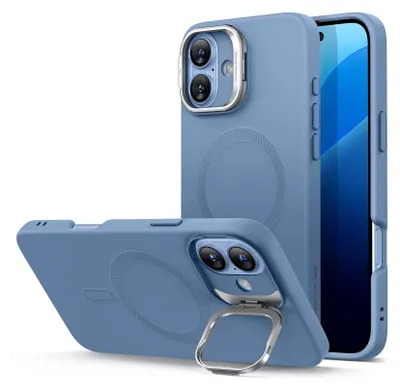 Zdjęcie produktu dla ESR Cloud Soft Case ze stojakiem (HaloLock), kompatybilny z iPhone 16 Plus, jasnoniebieski