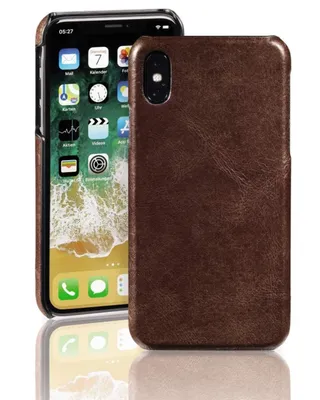 Obrázok produktu pre Originálny kožený kryt Brown pre Apple iPhone X/Xs