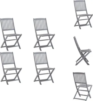 Immagine prodotto di vidaXL Sedie da giardino pieghevoli 4 pz. Legno massiccio di acacia - sedie da giardino