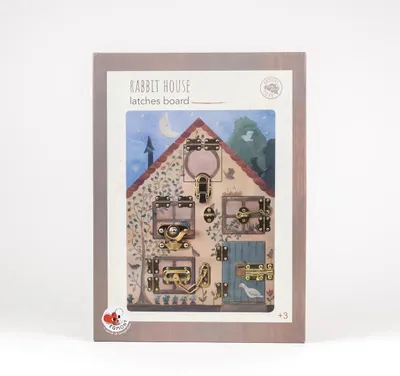 Produktbild von Egmont Toys Lernspiel Activity Board KaninchenhausHolz 3+ 40x30 cm