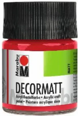 Produktbild von Decormatt Acryl - Kirschrot 031 50 ml. Packung mit 6 Stück