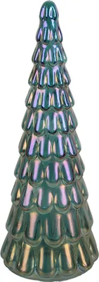 Immagine prodotto di Clayre & Eef decorazione natalizia figurina albero di Natale Ø 12x33 cm vetro blu