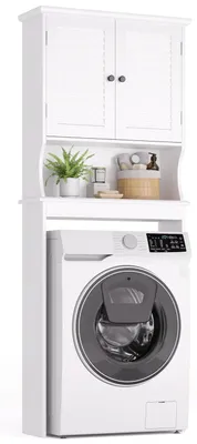 Produktbild von Waschmaschinen-Schrank und Badezimmerregal - Multifunktional und platzsparend
