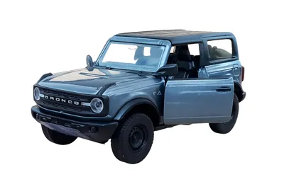 Produktbild von Ford Bronco 2023 Black Diamond Modellauto aus Metall mit Rückzug Modell Auto Spielzeugauto 43 (Grau-Metallic)