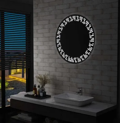 Imagen del producto de Espejo de baño con iluminación LED, marca The Living Store, de 80 cm
