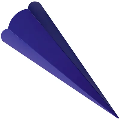 Produktbild von folia Schultüten-Zuschnitt 6-eckig 680 mm dunkelblau 5 Stück