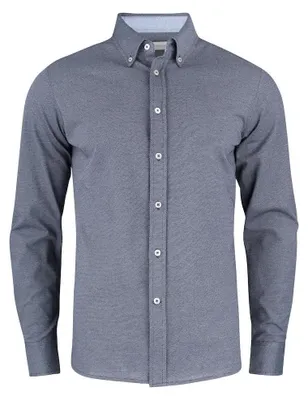 Image de James Harvest - Chemise pour hommes "Burlingham", style Oxford, modèle ET424 (3XL) (Bleu clair/Blanc)