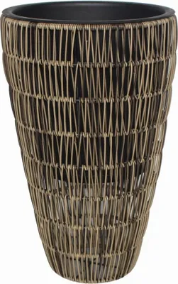 Produktbild von TrendLine Polyrattan Pflanztopf Ø30x48cm mit Einsatz