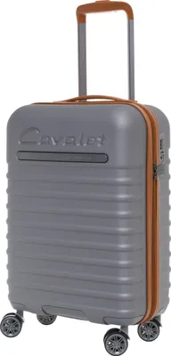 Produktbild von Handgepäck Hartschalentrolley Koffer Silber Rollenkoffer 55 cm Cavalet bei Bowatex