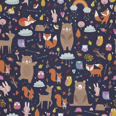 Image de OUTDOOR DECOSTOFFS OXFORD - Motif animaux sauvages I DX246