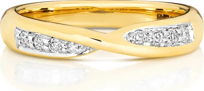 Produktbild von 18 Karat (750) Gold 3,6mm Slight Court Form Diamant Trauring/Ehering/Hochzeitsring Brillant-Schliff 0.14 Karat G - SI1, 55 (17.5); TRS3684518KYRSO